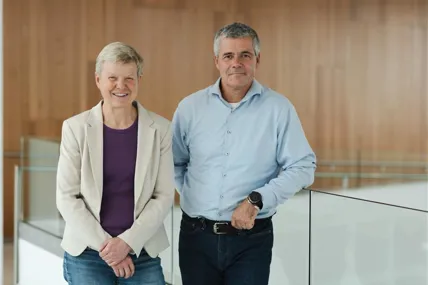 Åsa Domeij tillsammans med Konrad Stralka